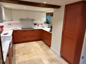 orange kitchen